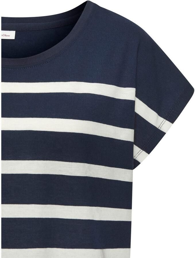 S.Oliver RED LABEL Beachwear Nachthemd met strepen van voorgeverfd garen