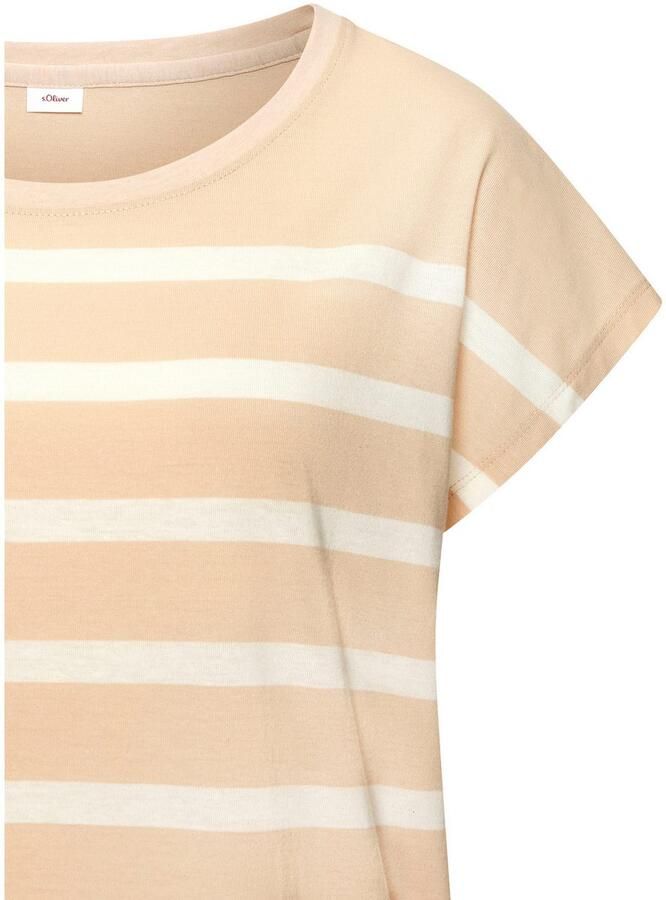 S.Oliver RED LABEL Beachwear Nachthemd met strepen van voorgeverfd garen