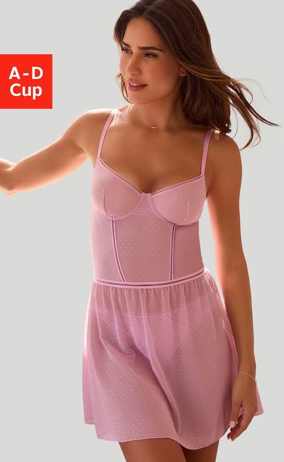 S.Oliver RED LABEL Beachwear Negligé Charlotte met cups op vormbeugels gewerkt - Foto 4