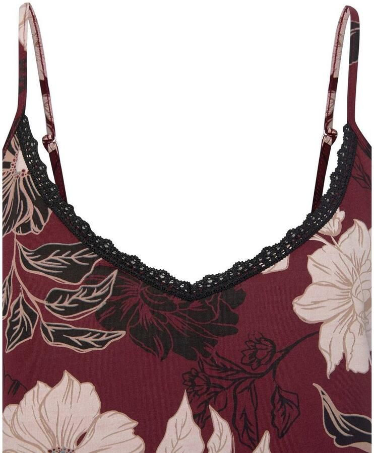 S.Oliver RED LABEL Beachwear Negligé met fijne kanten rand bij de hals