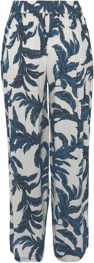 S.Oliver RED LABEL Beachwear Palazzobroek van crêpe viscose met all-over print en zakken stoffen broek - Foto 6