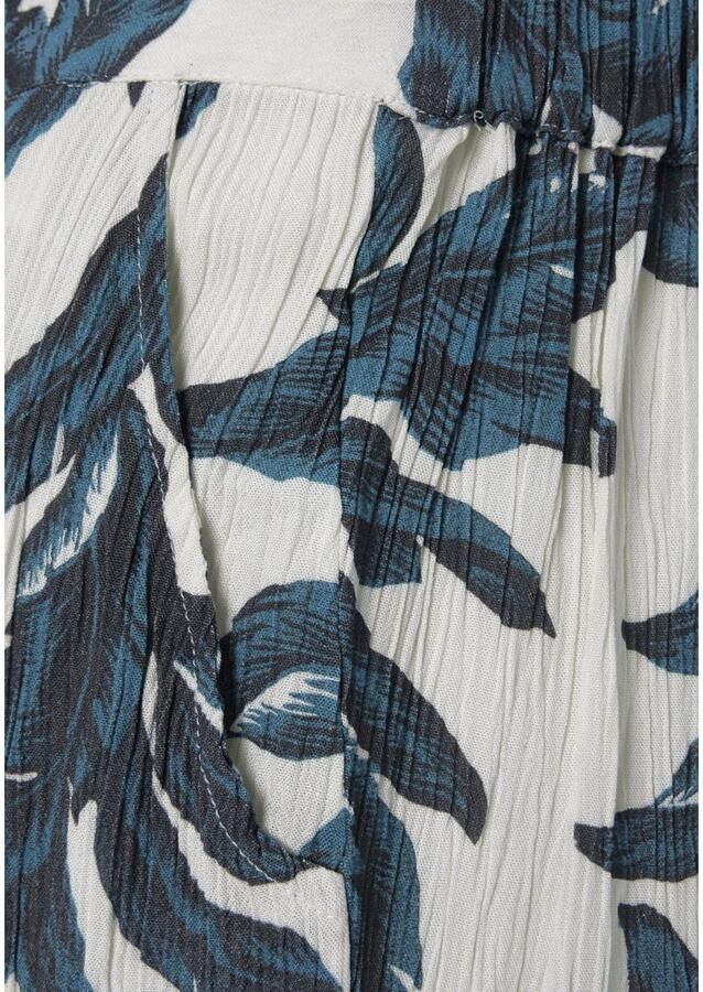 S.Oliver RED LABEL Beachwear Palazzobroek van crêpe viscose met all-over print en zakken stoffen broek - Foto 2