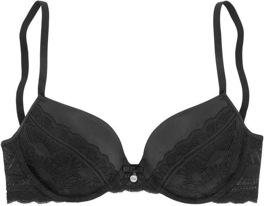 S.Oliver RED LABEL Beachwear Push-up-bh Adèle met grafisch kant en metalen accessoire lingerie - Foto 5