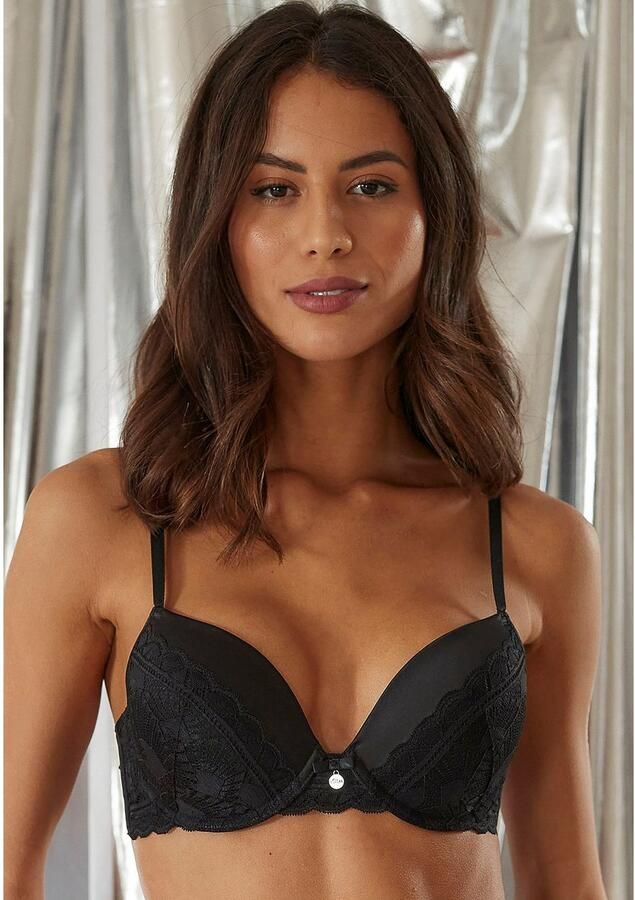 S.Oliver RED LABEL Beachwear Push-up-bh Adèle met grafisch kant en metalen accessoire lingerie - Foto 4