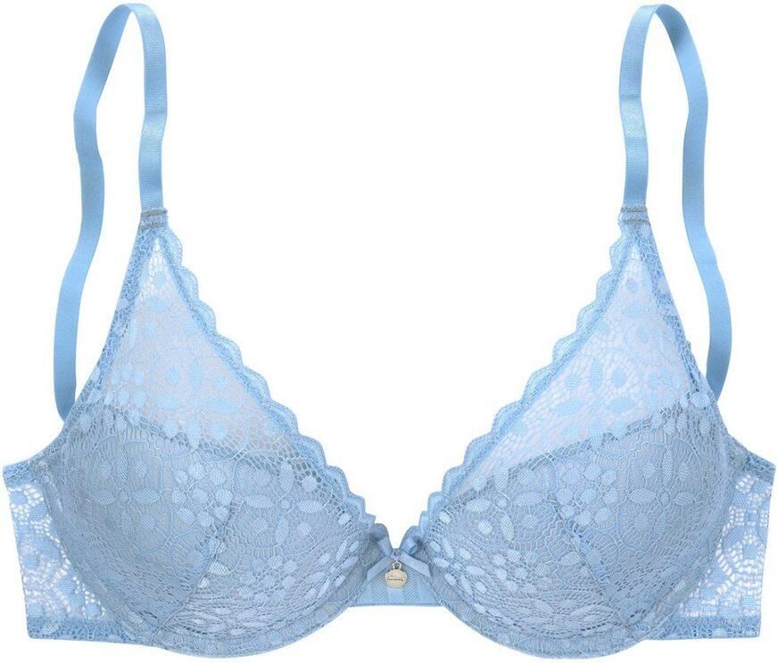 S.Oliver RED LABEL Beachwear Push-up-bh AMELIE van transparante bloemetjeskant dessous - Foto 4