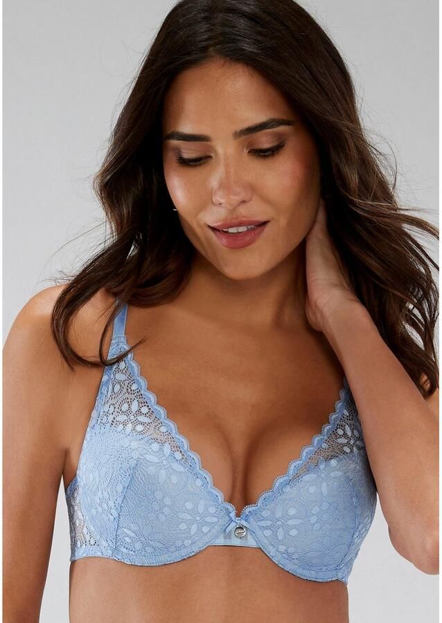 S.Oliver RED LABEL Beachwear Push-up-bh AMELIE van transparante bloemetjeskant dessous - Foto 2