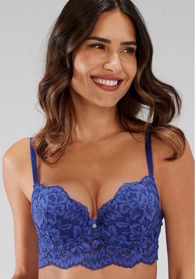 S.Oliver RED LABEL Beachwear Push-up-bh Charline met verlengde onderbusteband van kant dessous