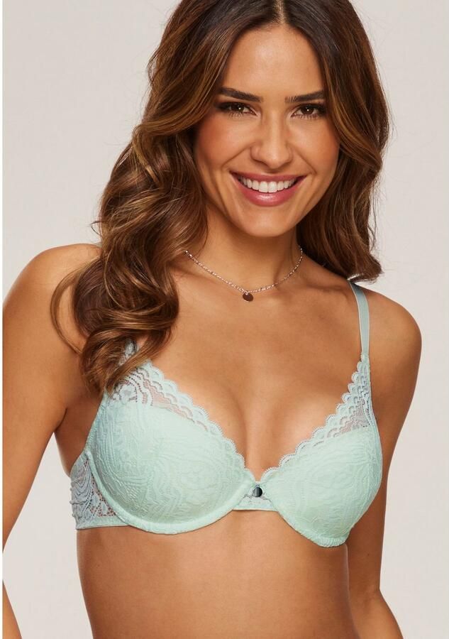 S.Oliver RED LABEL Beachwear Push-up-bh Danielle van stijlvol transparante kant in gebloemde look dessous - Foto 3