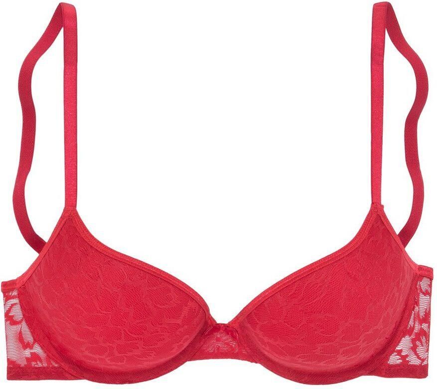 S.Oliver RED LABEL Beachwear Push-up-bh in een glanzende look sexy dessous