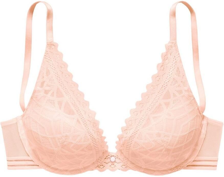 S.Oliver RED LABEL Beachwear Push-up-bh Milene in de elegante high-apex look met grafische jacquardkant sexy lingerie - Foto 3