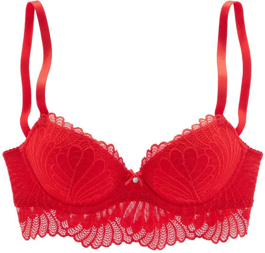 S.Oliver RED LABEL Beachwear Push-up-bh Sophie van fijn kant in lichte lange vorm sexy lingerie verleidelijk ondergoed - Foto 3