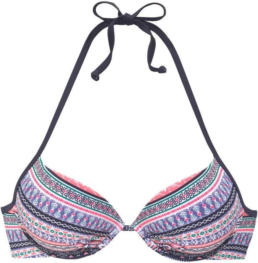 S.Oliver RED LABEL Beachwear Push-upbikinitop Barcelona gewatteerde cups met ingewerkte versterking in de nek te binden
