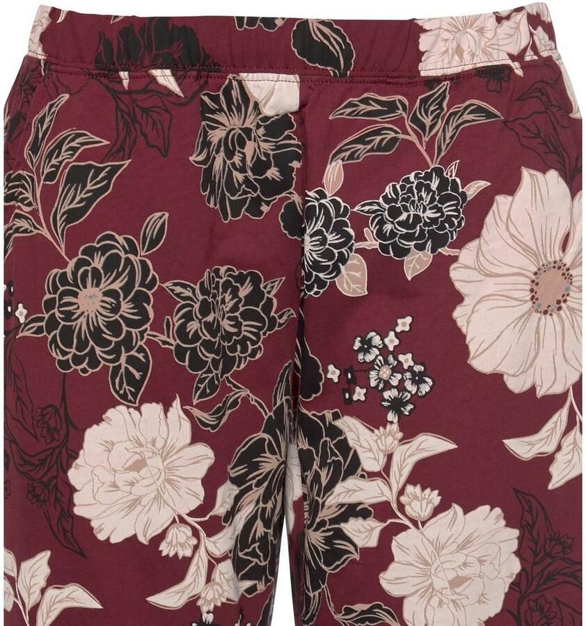 S.Oliver RED LABEL Beachwear Pyjama in klassiek model met bloemmotief (2-delig 1 stuk)