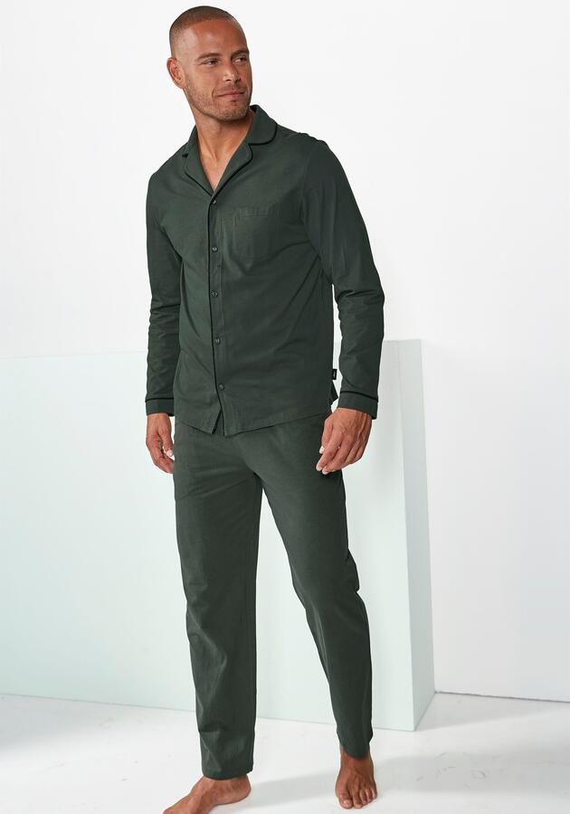 S.Oliver RED LABEL Beachwear Pyjama in klassieke snit van comfortabele jerseykwaliteit (2-delig 1 stuk) - Foto 6