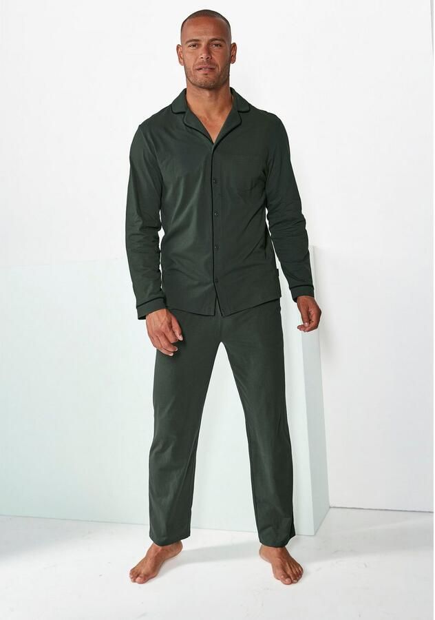 S.Oliver RED LABEL Beachwear Pyjama in klassieke snit van comfortabele jerseykwaliteit (2-delig 1 stuk) - Foto 3