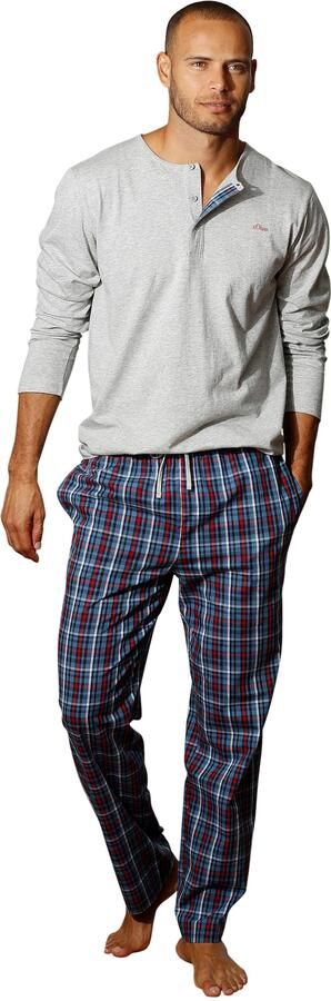S.Oliver RED LABEL Beachwear Pyjama in lange vorm met knopenrij (2-delig 1 stuk) - Foto 3