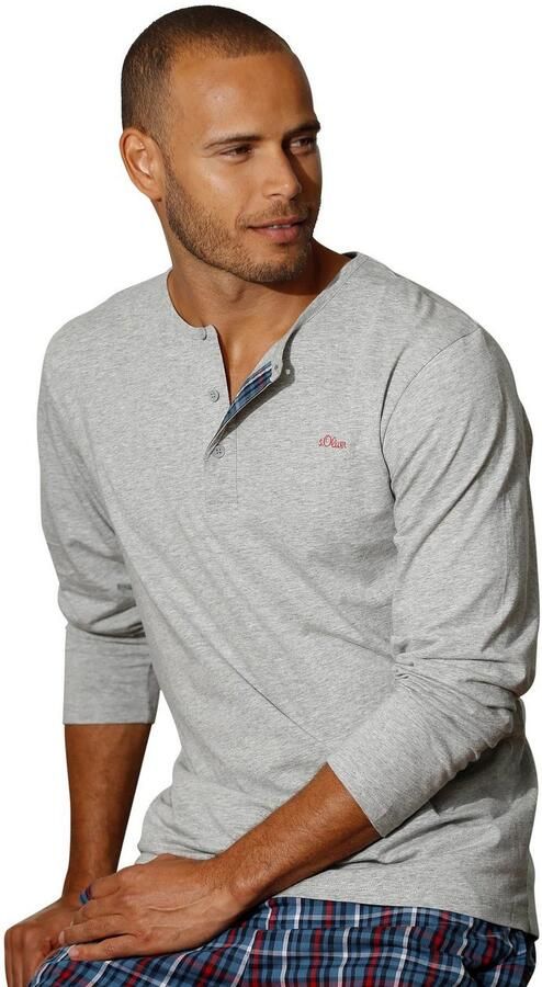 S.Oliver RED LABEL Beachwear Pyjama in lange vorm met knopenrij (2-delig 1 stuk) - Foto 2