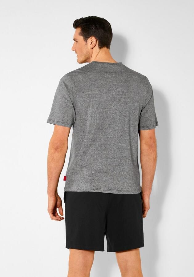 S.Oliver RED LABEL Beachwear Pyjama in melange-look met knopenrij (2-delig 1 stuk) - Foto 5