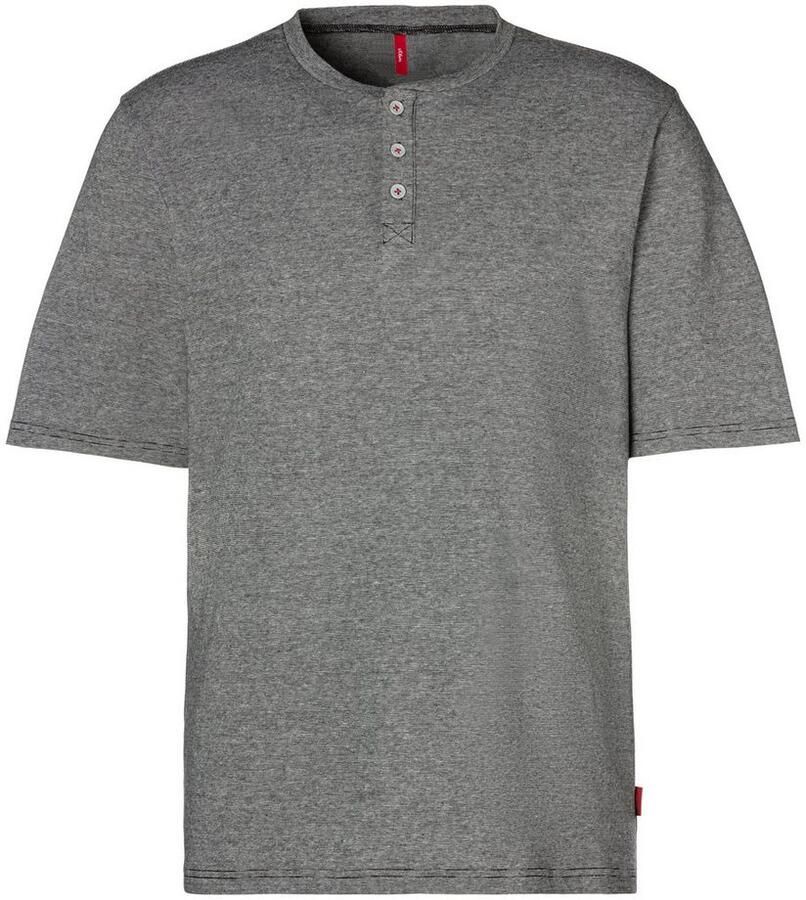 S.Oliver RED LABEL Beachwear Pyjama in melange-look met knopenrij (2-delig 1 stuk)