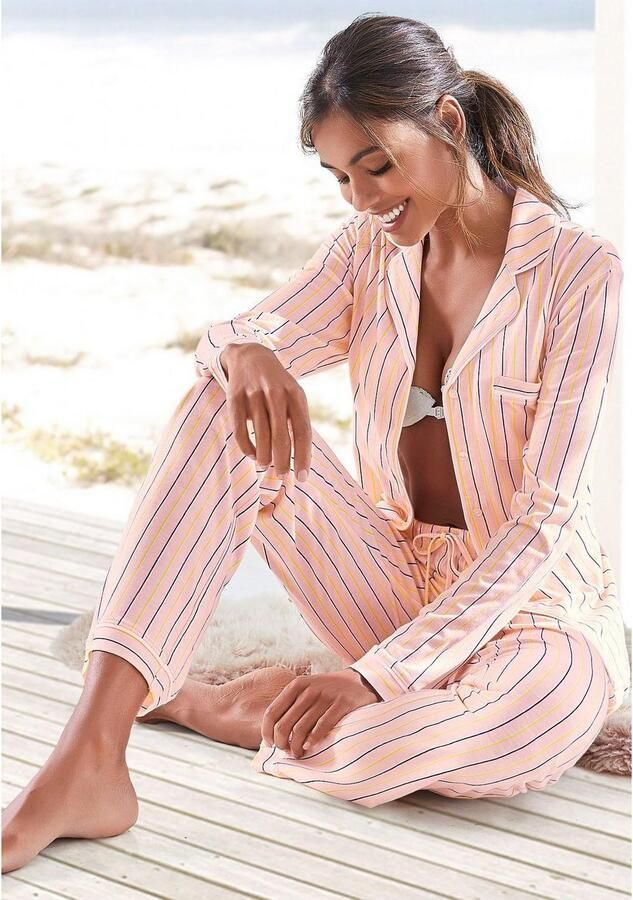 S.Oliver RED LABEL Beachwear Pyjama klassiek streepdesign (2-delig) - Foto 2