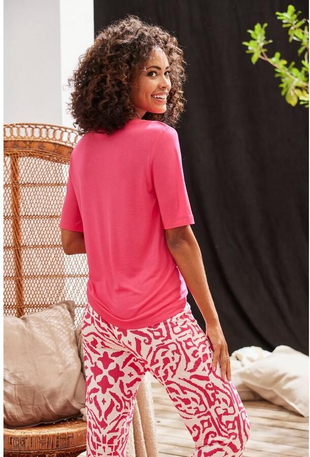 S.Oliver RED LABEL Beachwear Pyjama met bloemig etno-patroon (2-delig) - Foto 3