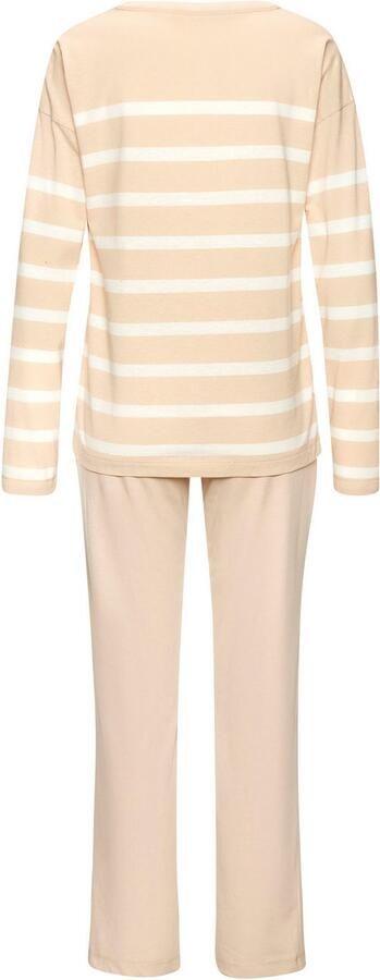 S.Oliver RED LABEL Beachwear Pyjama met garengeverfde strepen in het bovenstuk (2-delig) - Foto 4