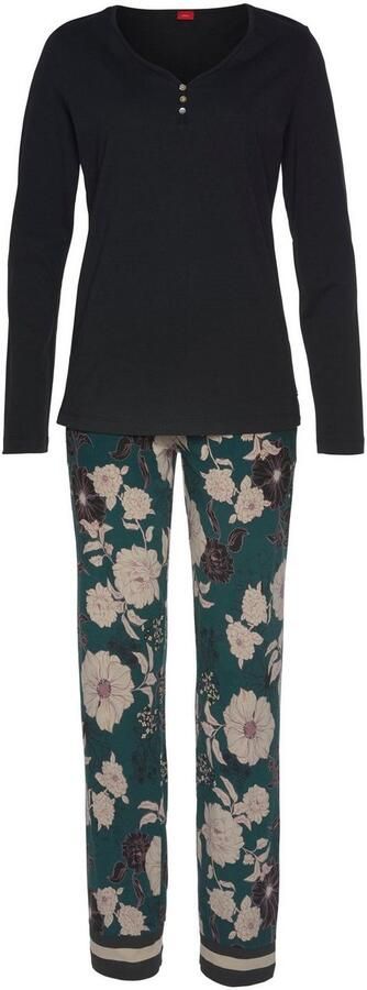 S.Oliver RED LABEL Beachwear Pyjama met gebloemde pyjamabroek (2-delig 1 stuk) - Foto 5