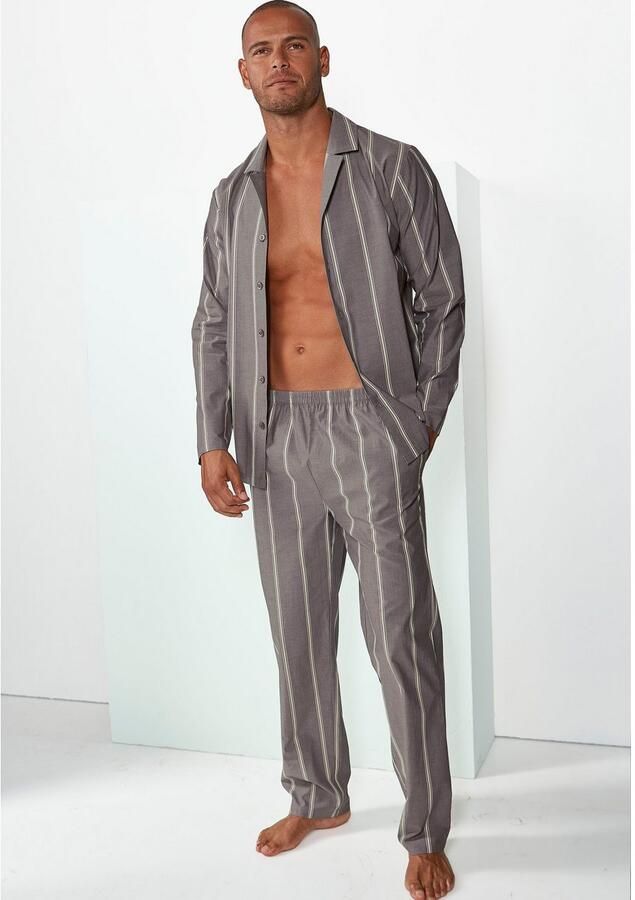 S.Oliver RED LABEL Beachwear Pyjama met strepen en modieuze reverskraag (2-delig 1 stuk) - Foto 4