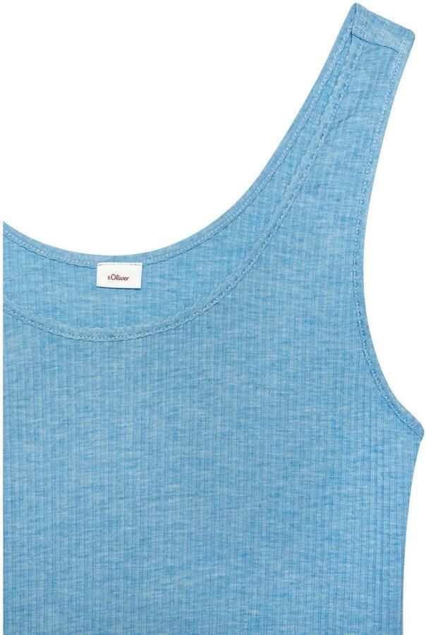 S.Oliver RED LABEL Beachwear Pyjama top elastisch ribmateriaal - Foto 3