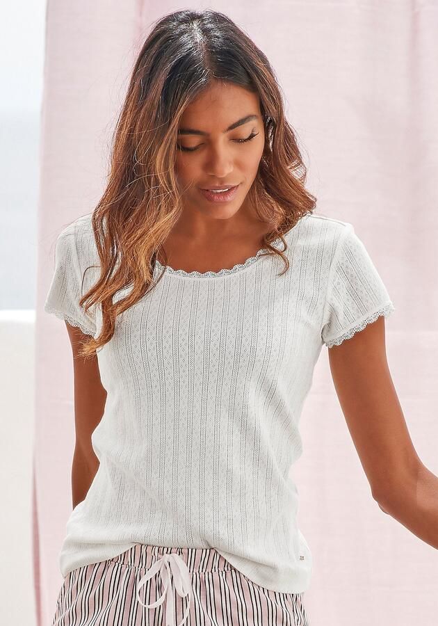 S.Oliver RED LABEL Beachwear Pyjama top in ajourbreisel - Foto 7