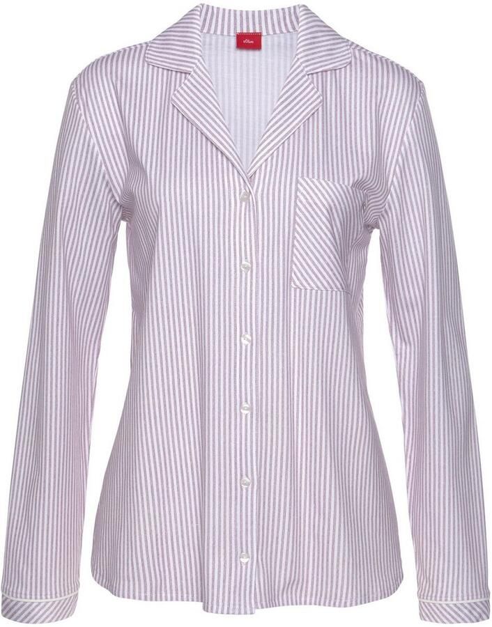 S.Oliver RED LABEL Pyjamabovendeel met streepmotief model 'Everyday'