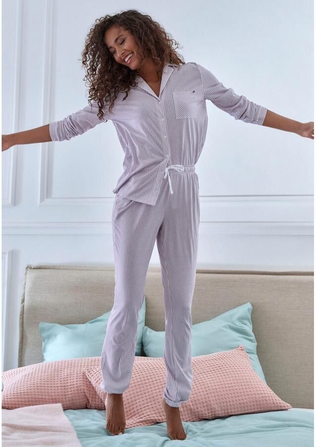S.Oliver RED LABEL Pyjamabovendeel met streepmotief model 'Everyday' - Foto 4