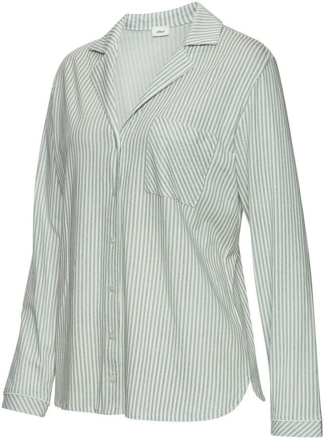S.Oliver RED LABEL Pyjamabovendeel met streepmotief model 'Everyday' - Foto 3