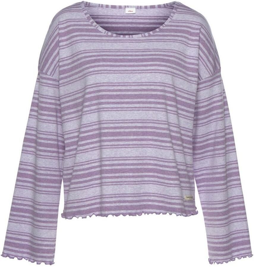 S.Oliver RED LABEL Beachwear Pyjama top met babylock-details