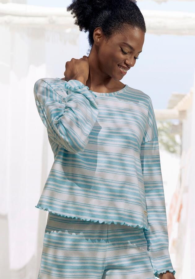 S.Oliver RED LABEL Beachwear Pyjama top met babylock-details - Foto 6