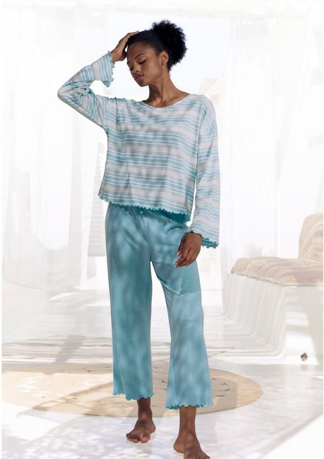 S.Oliver RED LABEL Beachwear Pyjama top met babylock-details - Foto 4