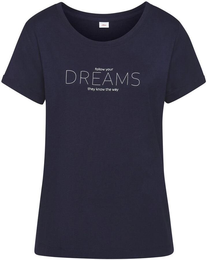 S.Oliver RED LABEL Beachwear Pyjama top met frontprint - Foto 5