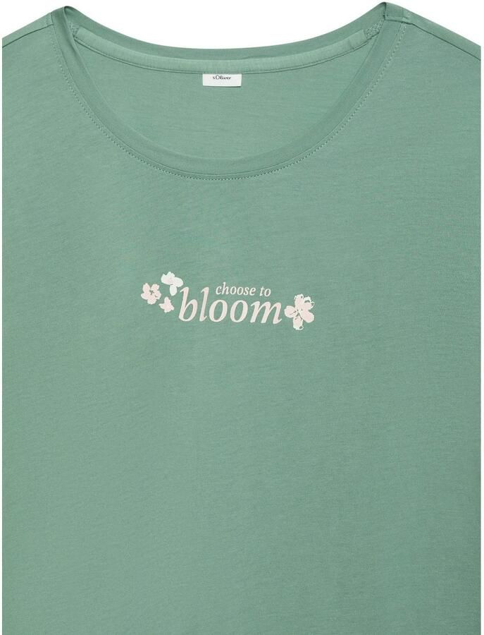 S.Oliver RED LABEL Beachwear Pyjama top Met kleine frontprint