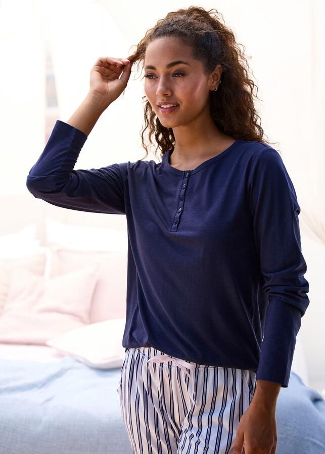 S.Oliver RED LABEL Beachwear Pyjama top met knoopsluiting - Foto 6