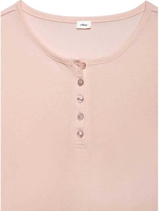 S.Oliver RED LABEL Beachwear Pyjama top Met korte knoopsluiting