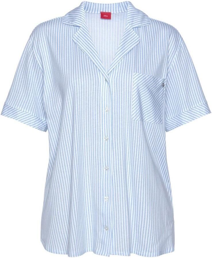S.Oliver RED LABEL Korte pyjamabroek met streepmotief model 'Everyday'