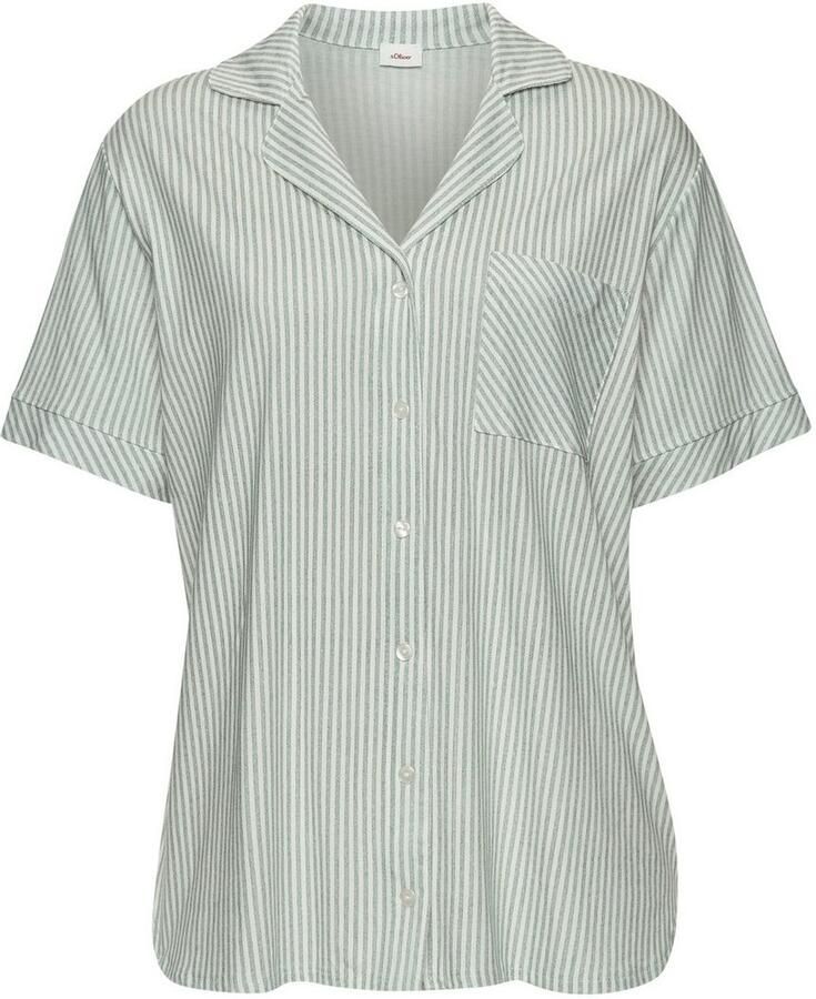 S.Oliver RED LABEL Beachwear Pyjama top met opgestikte borstzak - Foto 7