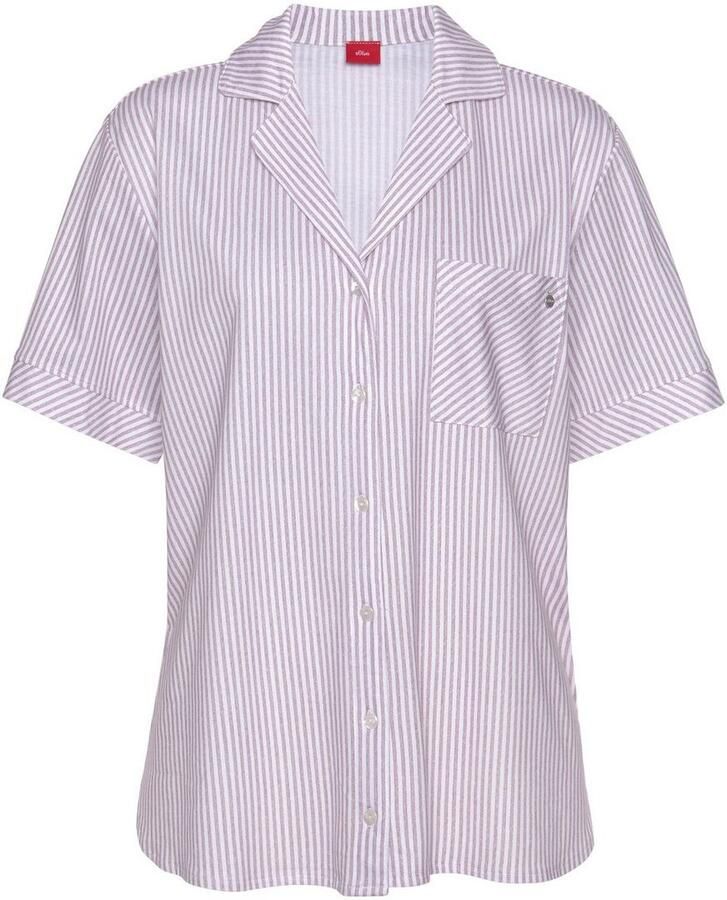 S.Oliver RED LABEL Korte pyjamabroek met streepmotief model 'Everyday'