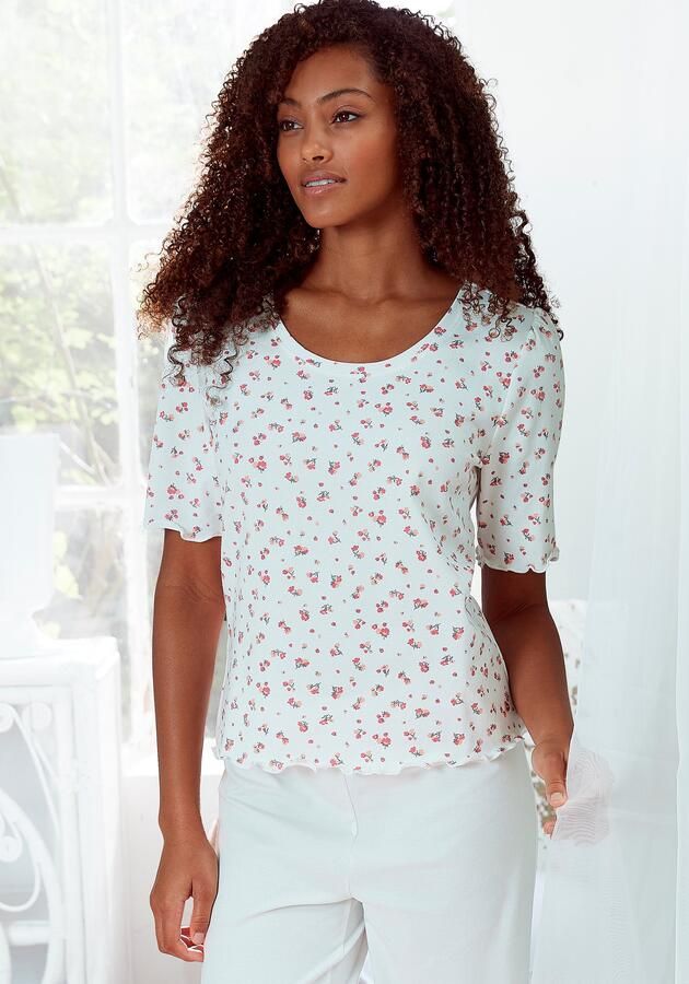 S.Oliver RED LABEL Beachwear Pyjama top met pofmouwen - Foto 8