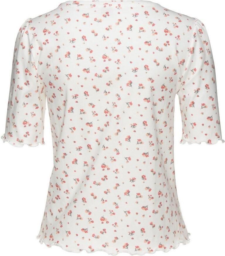 S.Oliver RED LABEL Beachwear Pyjama top met pofmouwen