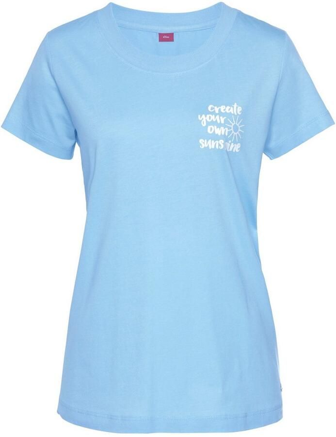 S.Oliver RED LABEL Beachwear Pyjama top met schattige frontprint