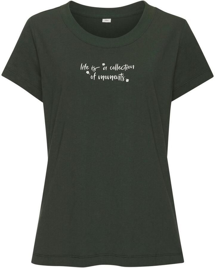 S.Oliver RED LABEL Beachwear Pyjama top met schattige frontprint