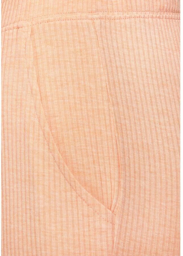 S.Oliver RED LABEL Beachwear Pyjamabroek in elastische 4x4 ribstof