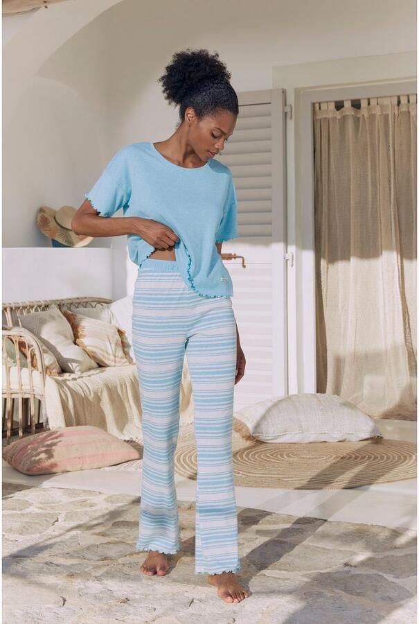 S.Oliver RED LABEL Beachwear Pyjamabroek met babylock-details - Foto 5