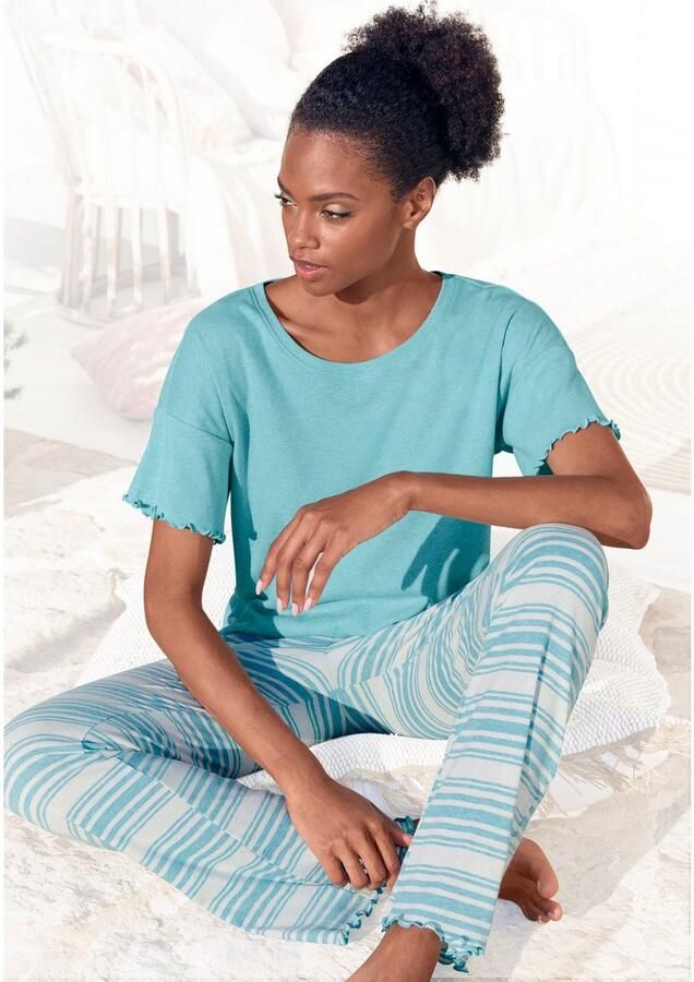 S.Oliver RED LABEL Beachwear Pyjamabroek met babylock-details - Foto 4